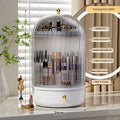 Axyaa 360° Rotating Makeup Organizer Large Capacity Cosmetics Storage Vanity Shelf