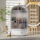 Axyaa 360° Rotating Makeup Organizer Large Capacity Cosmetics Storage Vanity Shelf