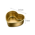 Axyaa Heart Shape Stainless Steel Storage Tray - Kitchen Food Container Bowl