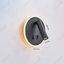 Axyaa Adjustable USB Wall Lamp for Bedroom Study, Minimalist LED Reading Light