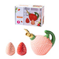 Axyaa Ceramic Strawberry Oil Pot Seasoning Jar Sugar Chili Soy Sauce Bottle