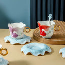 Axyaa Goldfish Ceramic Tea Cup Exquisite Afternoon Camellia Mug