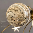 Axyaa Children's Planet Glass Ceiling Light: Modern LED Lighting Fixtures for Bedroom and Living Room