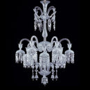 Axyaa Crystal Flower Chandelier Pendant Lamp Luxe Indoor Lighting