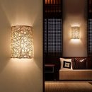Axya Rattan Wall Lamp: Woven Style for Corridor Bedroom Bedside Restaurant Cafe Staircase