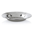 Axya Stainless Steel BBQ Plate: Thick Round Dish for Dining & Food Serving