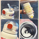 Axyaa Kawaii Cherry Thermal Water Bottle 450ml Cute Girl Children's Travel Cup Gift