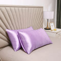Axyaa Silky Satin Pillowcase - Solid Color, Queen/King Comfortable Pillow Cover
