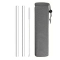 Axyaa Glass Straws Straight Reusable Drinking Straw for Bubble Tea & Smoothies