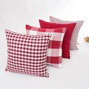 Axyaa Red Striped Cushion Cover for Home Decor - 1pc