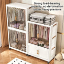 Axyaa 2-Door Foldable Wardrobe: Portable Closet, Large Capacity Storage Organizer
