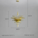 Axyaa Nordic Luxury Iron Pendant LED Chandelier for Living Room, Restaurant, Bar, Villa, Staircase