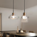 Nordic Art Wooden Pendant Lamp E27 Vintage Lighting by Axyaa