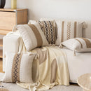 Luxury Boho Cotton Linen Pillowcase Set for Home Decor by Axyaa