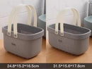 Axyaa Bathroom Shower Mesh Basket Large Capacity Storage - Portable Handle, Plastic