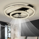 Axyaa Ceiling Fan with LED Light & Remote Control, Modern Foldable Bedroom & Living Room Lighting