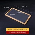 Axyaa Cheese Slate Flat Plate Stone Arrangement Western Dish for Japanese and Korean Cuisine