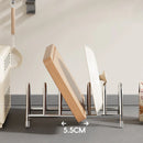 Axyaa Stainless Steel Dish Drainer Rack & Lid Holder Organize Cabinet Pots Pans