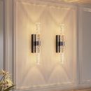 Axyaa Crystal LED Wall Lamp - Remote Control Dimmable, Rechargeable, 10000mAh, Battery-Powered