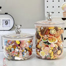 Axyaa Plastic Food Storage Boxes with Lids - Pantry Organizer, Candy & Kitchen Storage
