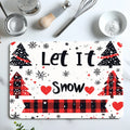 Axyaa Snowflake Kitchen Drying Mat - Quick Dry & Antiskid Snowflake Drain Pad