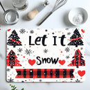Axyaa Snowflake Kitchen Drying Mat - Quick Dry & Antiskid Snowflake Drain Pad