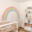 Rainbow Pastel Wall Stickers Mural by Axyaa for Nursery Kids Room, Playroom Decor, Baby Gift