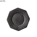 Axya Ceramic Irregular Texture Dinner Plate Set for Restaurant and Home Tableware
