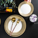 Axyaa Ceramic Plate Set - Elegant European Design for Dining & Serving
