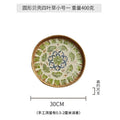 Axyaa Handmade Rattan Shell Tray for Home Decor and Serving