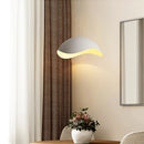 Axyaa Scandinavian White Bedside LED Pendent Lamp for Wabisabi Decor