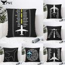 Axyaa Pilot Print Sofa Cushion Cover - Home Party Car Bed Decor