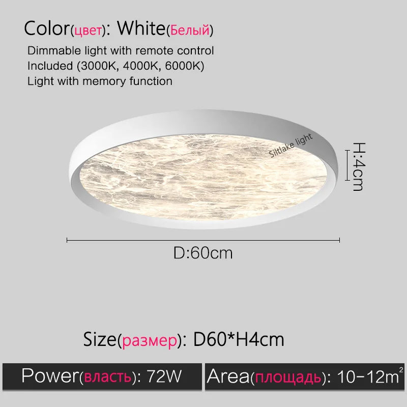 Axyaa Cloud Mist Ceiling Lamp | Modern Minimalist Ultra-thin Design