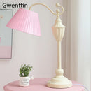 Axyaa Pink Nordic Princess LED Table Lamp for Girls Bedroom