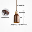Axyaa Wabi Sabi LED Pendant Lamp Wood Yellow Travertine Adjustable Lights