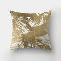 Axyaa Golden Letter Geometric Pillow Case - Elegant Home Decor Choice