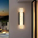 Axyaa Outdoor Marble Wall Lamp for Courtyard Gate, Waterproof Villa Exterior Wall Light