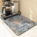 Axyaa Ocean Silicone Coasters Set - European Style Kitchen Decor Mats