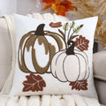 Axyaa Pumpkin Velvet Embroidery Halloween Pillowcase 45x45 Thanksgiving Cushion Cover