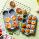 Axyaa Silicone Mini Muffin Mold 6/12-Hole Baking Pan Non-Stick Cupcake Pudding Tool