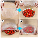 Axyaa Plastic Wrap Elastic Food Lids for Fresh Food Storage Essentials