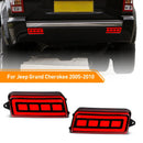 Axyaa LED Rear Bumper Reflector Light for Jeep Grand Cherokee 2005-2009
