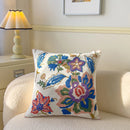 Axyaa Pastoral Flower Embroidery Pillowcase - Canvas Towel Sofa Cushion Cover