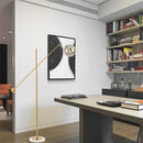 Axyaa Nordic Marble Floor Lamp - Modern LED Decor for Home and Living Room.