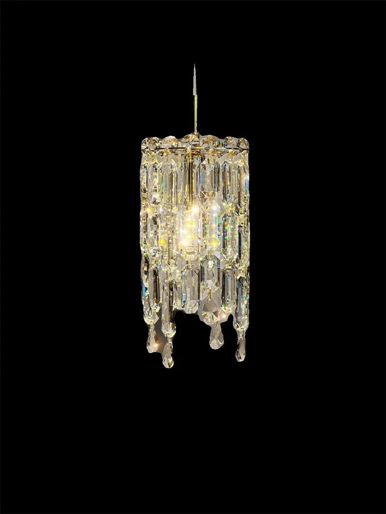 Axyaa Crystal Pendant Light: High-End Master Bedroom & Restaurant Chandelier