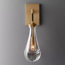 Axyaa Crystal LED Wall Light with Copper Parts for Bedroom, Living Room, Bathroom