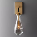 Axyaa Water Droplet Crystal LED Wall Light - Copper Bedroom Living Room Bathroom Mirror Lamp