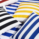 Axyaa Velvet Stripe Pillow Covers 18x18inch Nordic Decor Case for Couch Bed