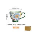 Axyaa Creative Milk Mug Large Capacity Ceramic Cup for Breakfast and Coffee.