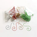 Axyaa Stainless Steel Snail S-shape Christmas Tree Decoration Hooks